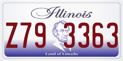 IL license plate Z793363