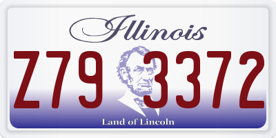IL license plate Z793372
