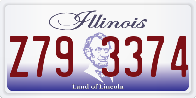 IL license plate Z793374