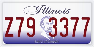 IL license plate Z793377