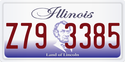 IL license plate Z793385