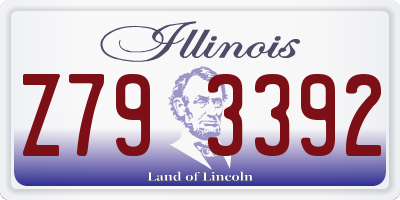 IL license plate Z793392