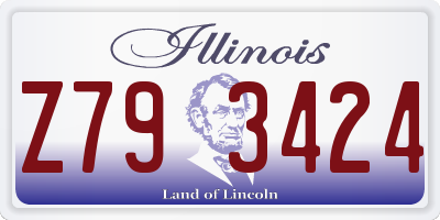 IL license plate Z793424