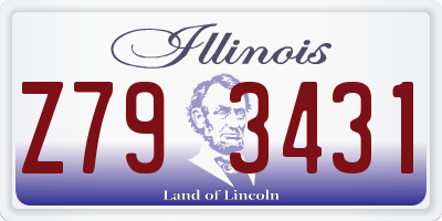 IL license plate Z793431