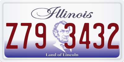 IL license plate Z793432