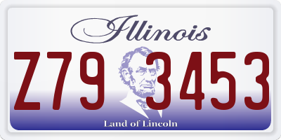 IL license plate Z793453