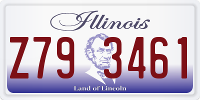 IL license plate Z793461