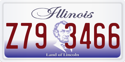 IL license plate Z793466
