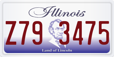 IL license plate Z793475