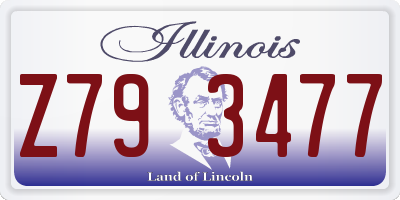IL license plate Z793477