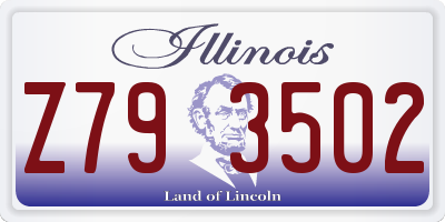 IL license plate Z793502