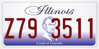 IL license plate Z793511