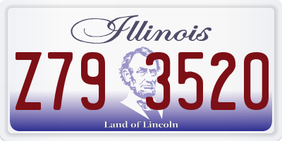 IL license plate Z793520