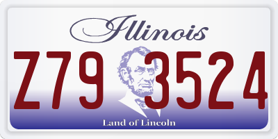 IL license plate Z793524