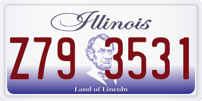 IL license plate Z793531