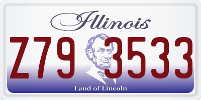 IL license plate Z793533