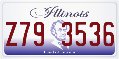 IL license plate Z793536