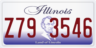 IL license plate Z793546