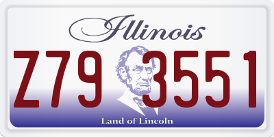 IL license plate Z793551