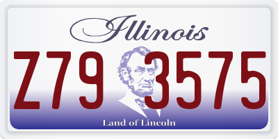 IL license plate Z793575