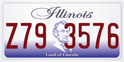 IL license plate Z793576