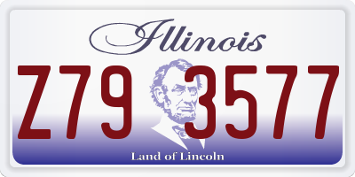 IL license plate Z793577