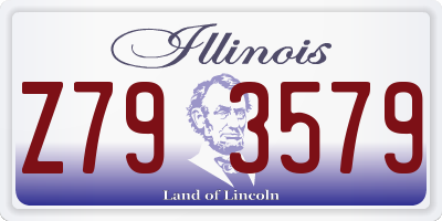 IL license plate Z793579