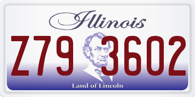 IL license plate Z793602