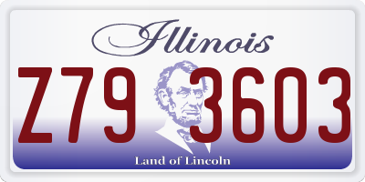IL license plate Z793603