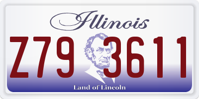 IL license plate Z793611
