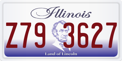 IL license plate Z793627