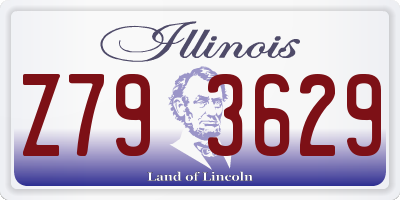 IL license plate Z793629