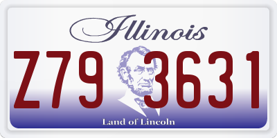 IL license plate Z793631