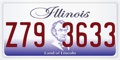IL license plate Z793633