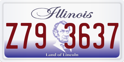 IL license plate Z793637
