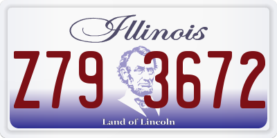 IL license plate Z793672
