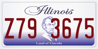 IL license plate Z793675