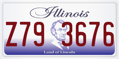 IL license plate Z793676