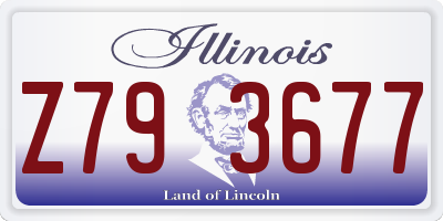 IL license plate Z793677