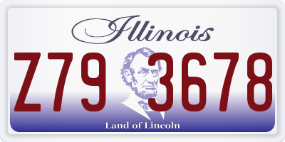 IL license plate Z793678