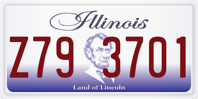 IL license plate Z793701