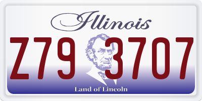 IL license plate Z793707