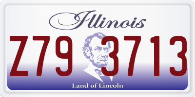 IL license plate Z793713