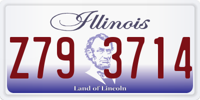 IL license plate Z793714