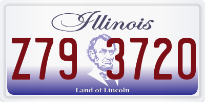 IL license plate Z793720