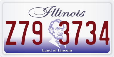 IL license plate Z793734