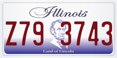 IL license plate Z793743
