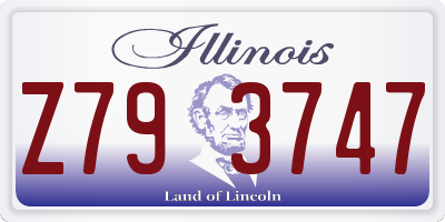 IL license plate Z793747