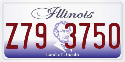 IL license plate Z793750