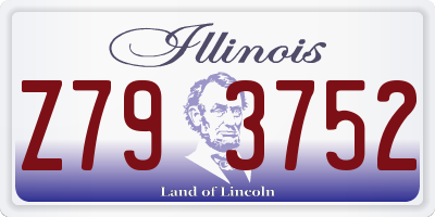 IL license plate Z793752